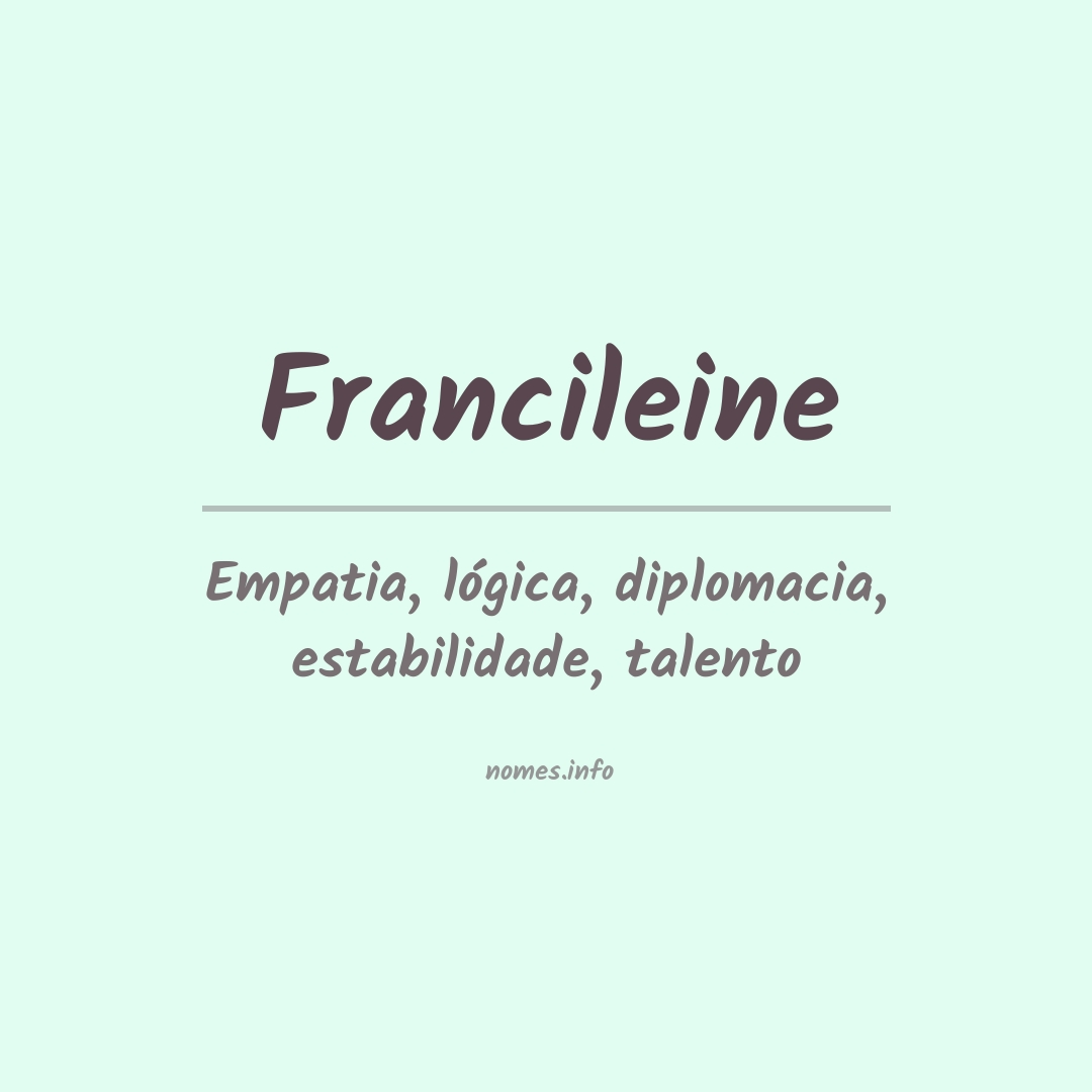 Significado do nome Francileine