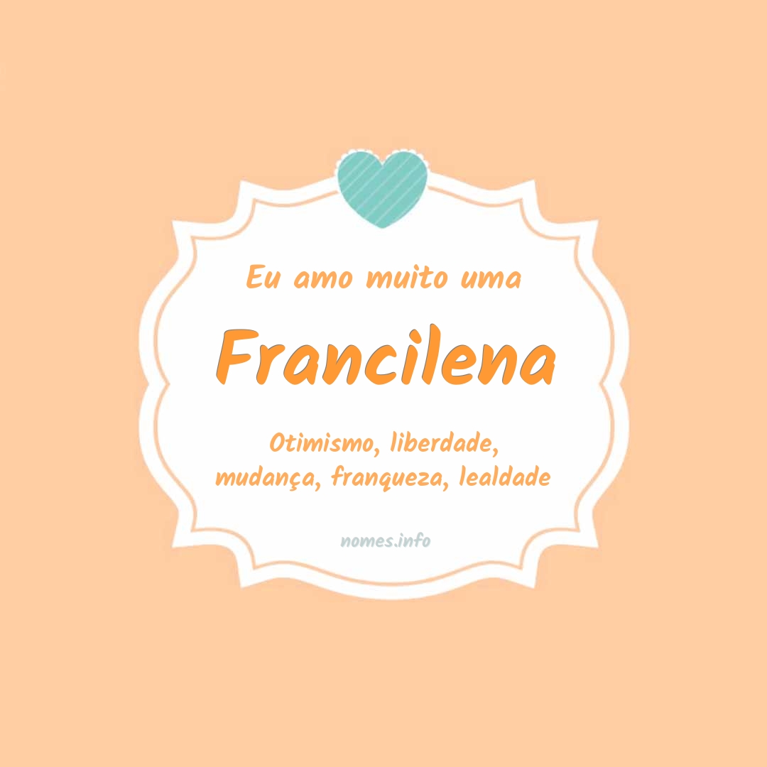 Eu amo muito Francilena