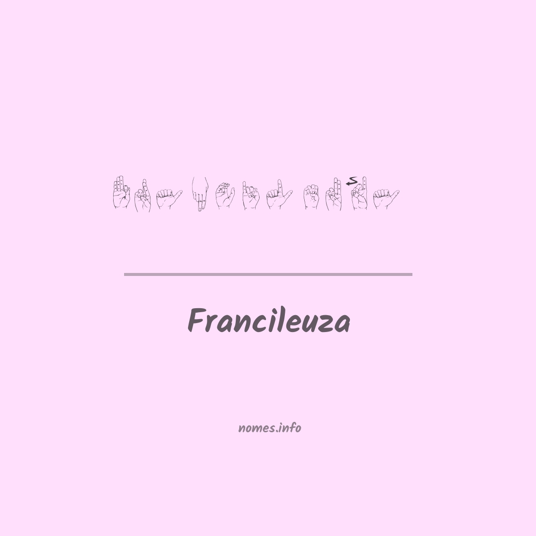 Francileuza em Libras