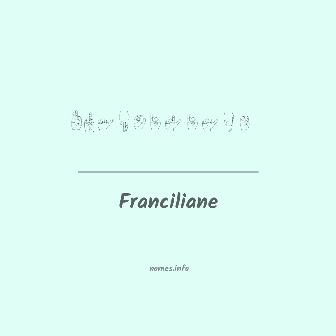 Franciliane em Libras