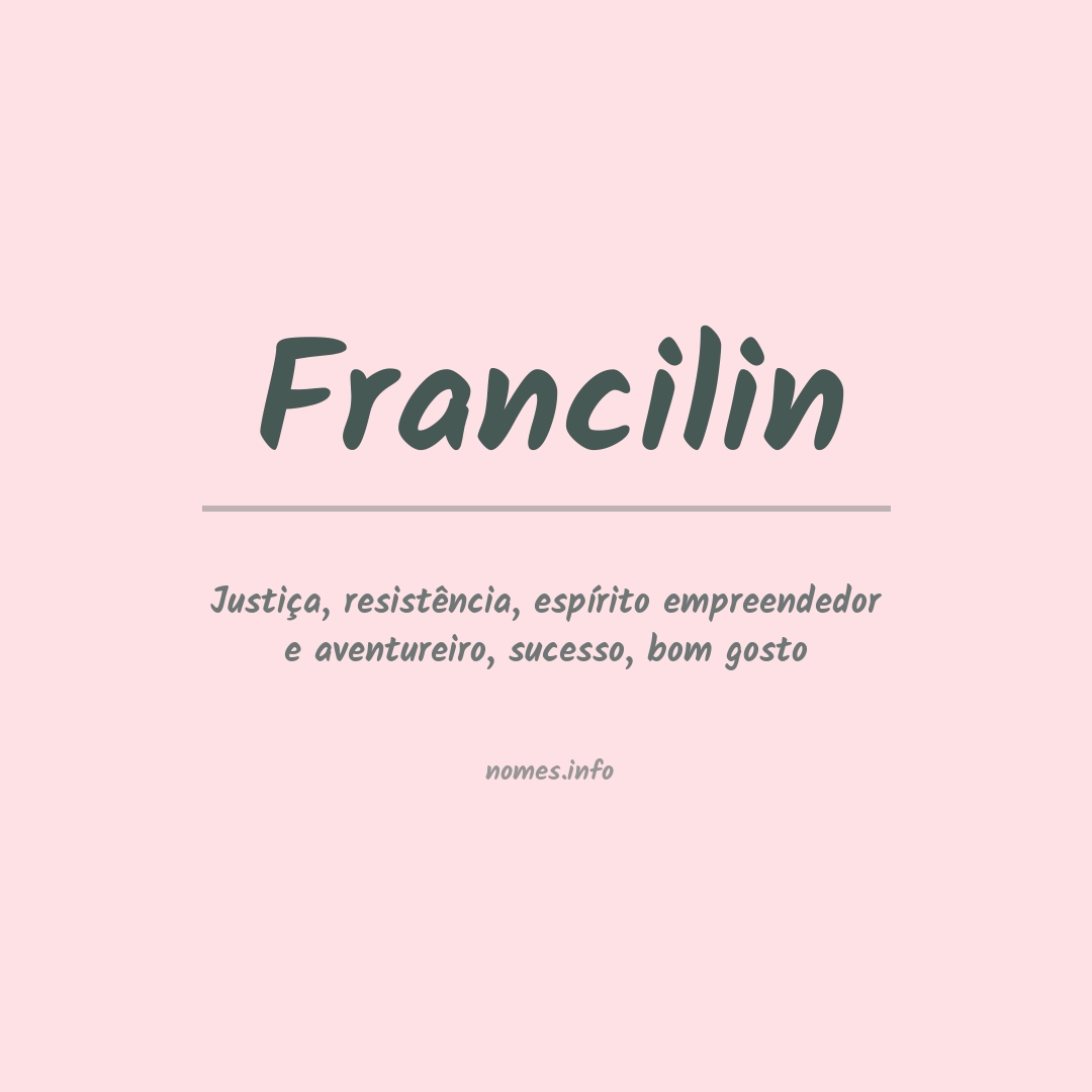 Significado do nome Francilin