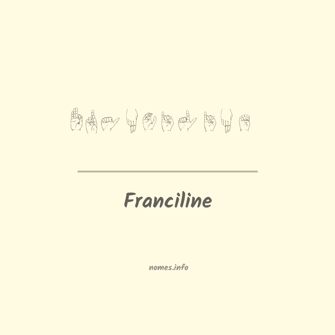 Franciline em Libras