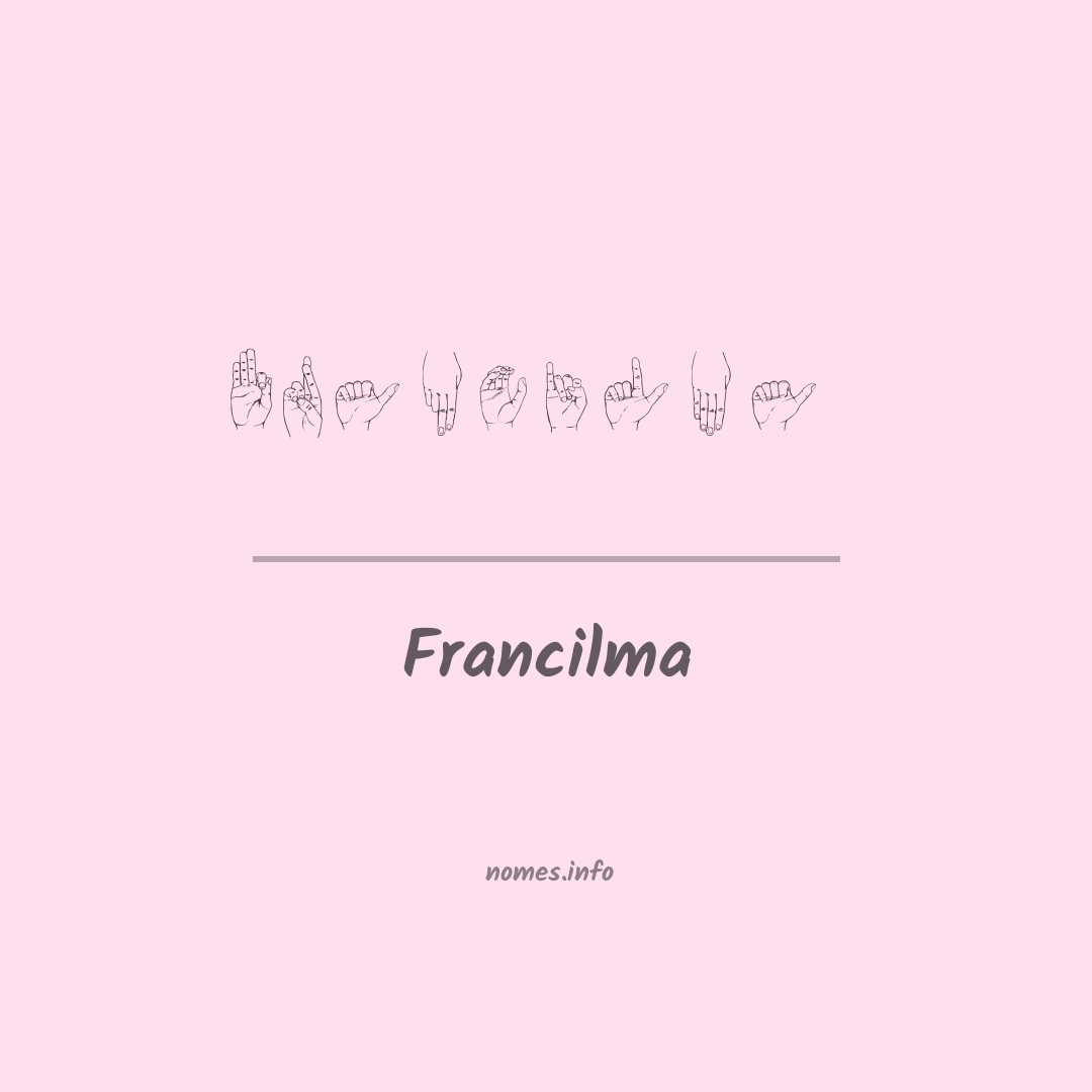 Francilma em Libras