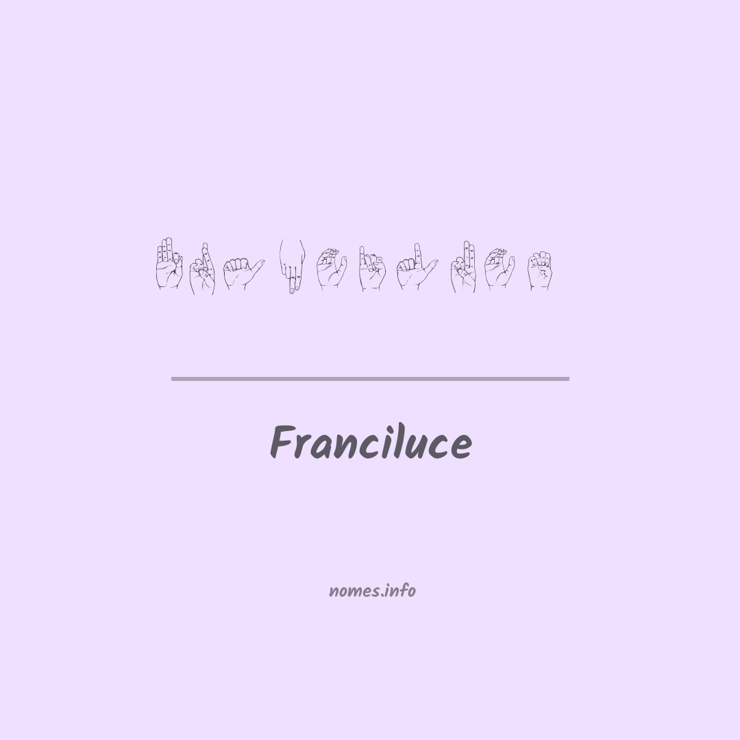 Franciluce em Libras