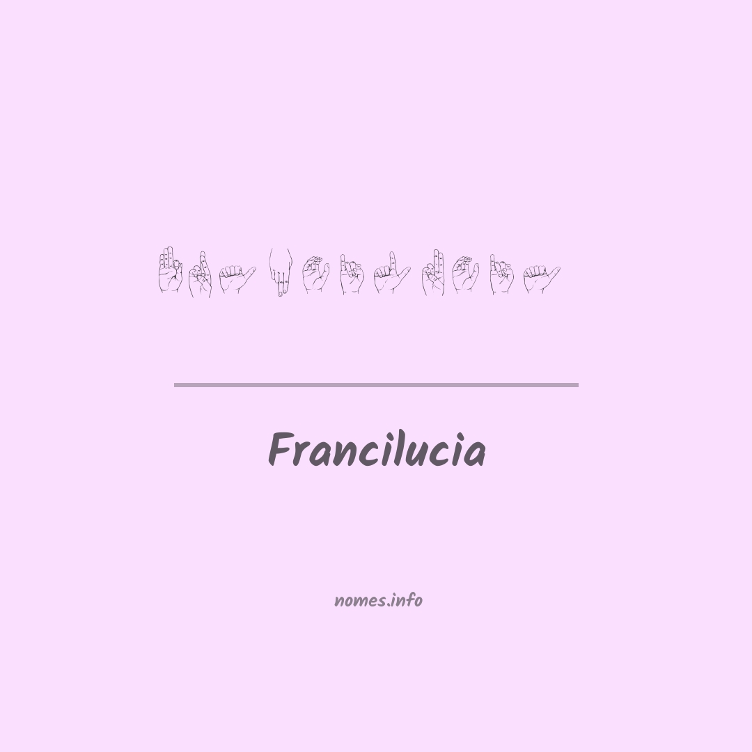 Francilucia em Libras