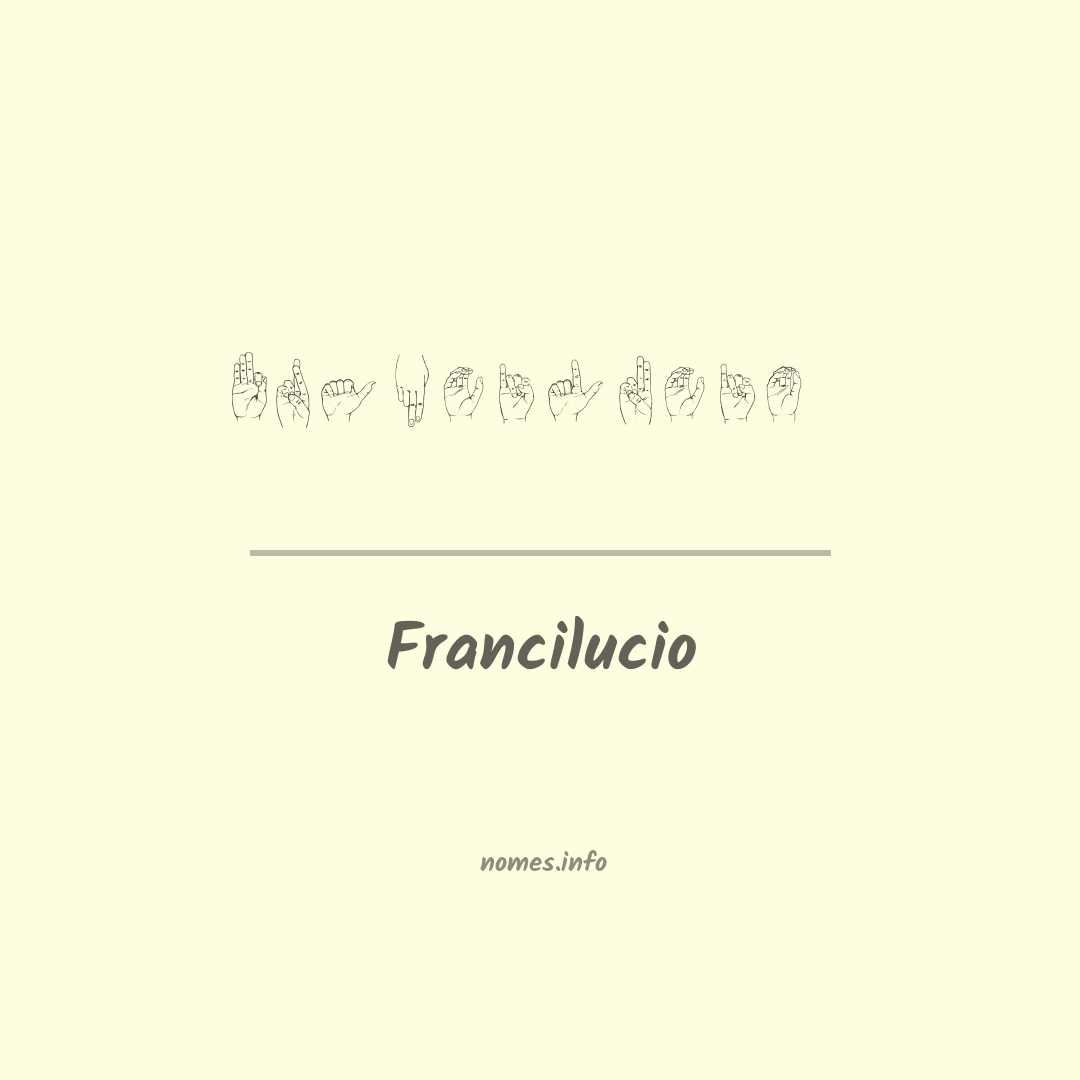 Francilucio em Libras