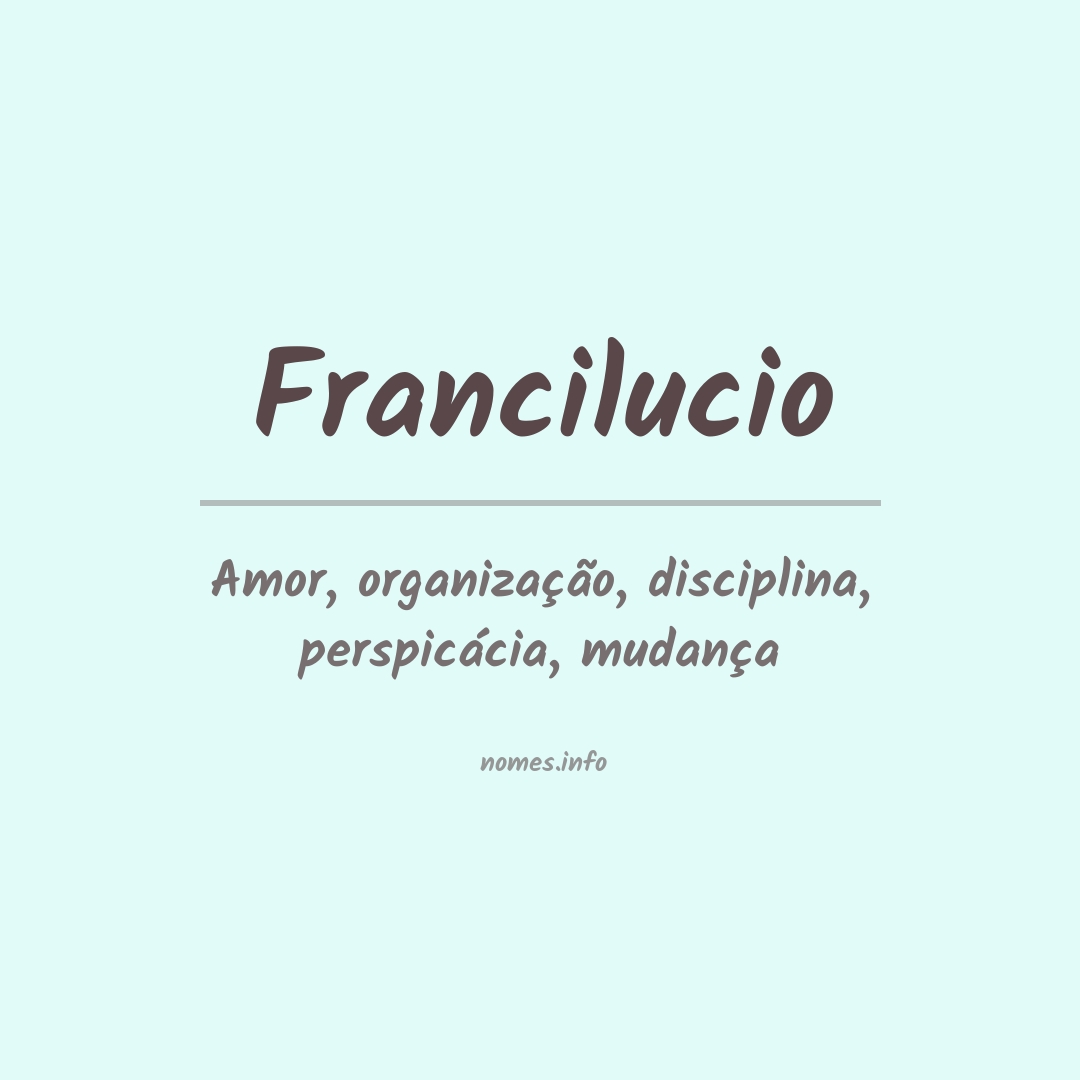 Significado do nome Francilucio