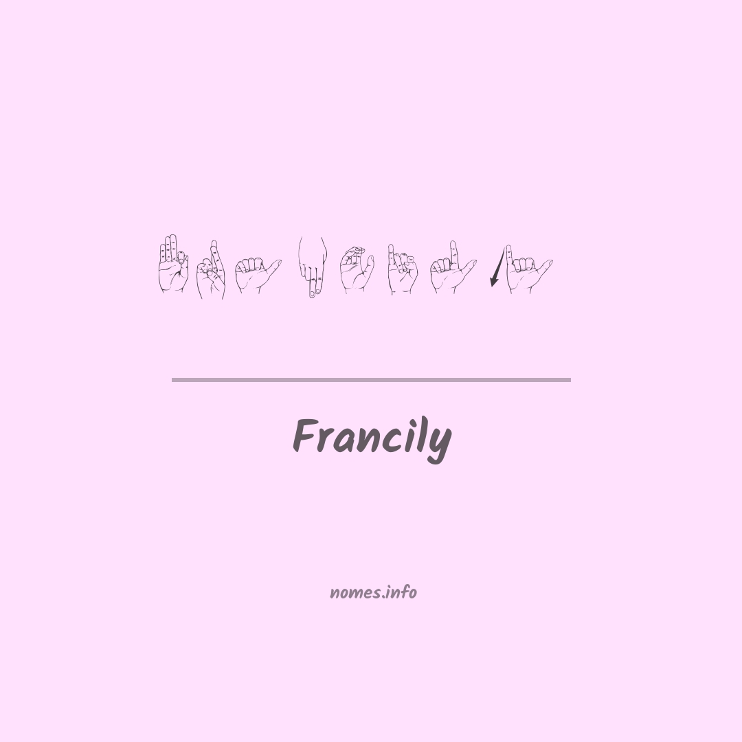 Francily em Libras Francily em Libras