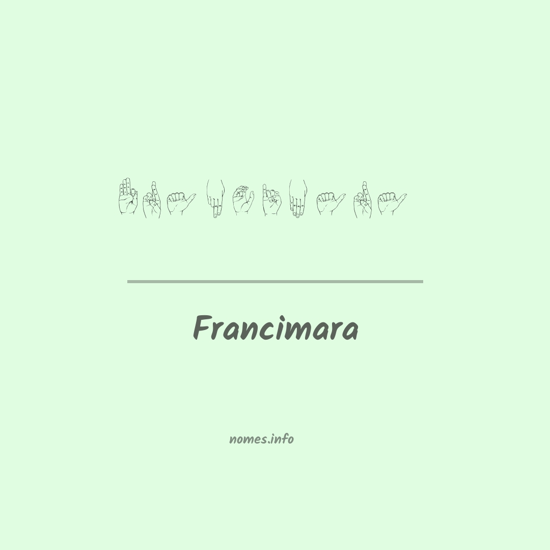 Francimara em Libras