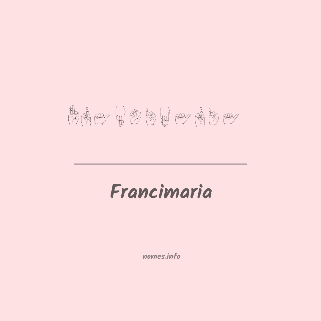 Francimaria em Libras