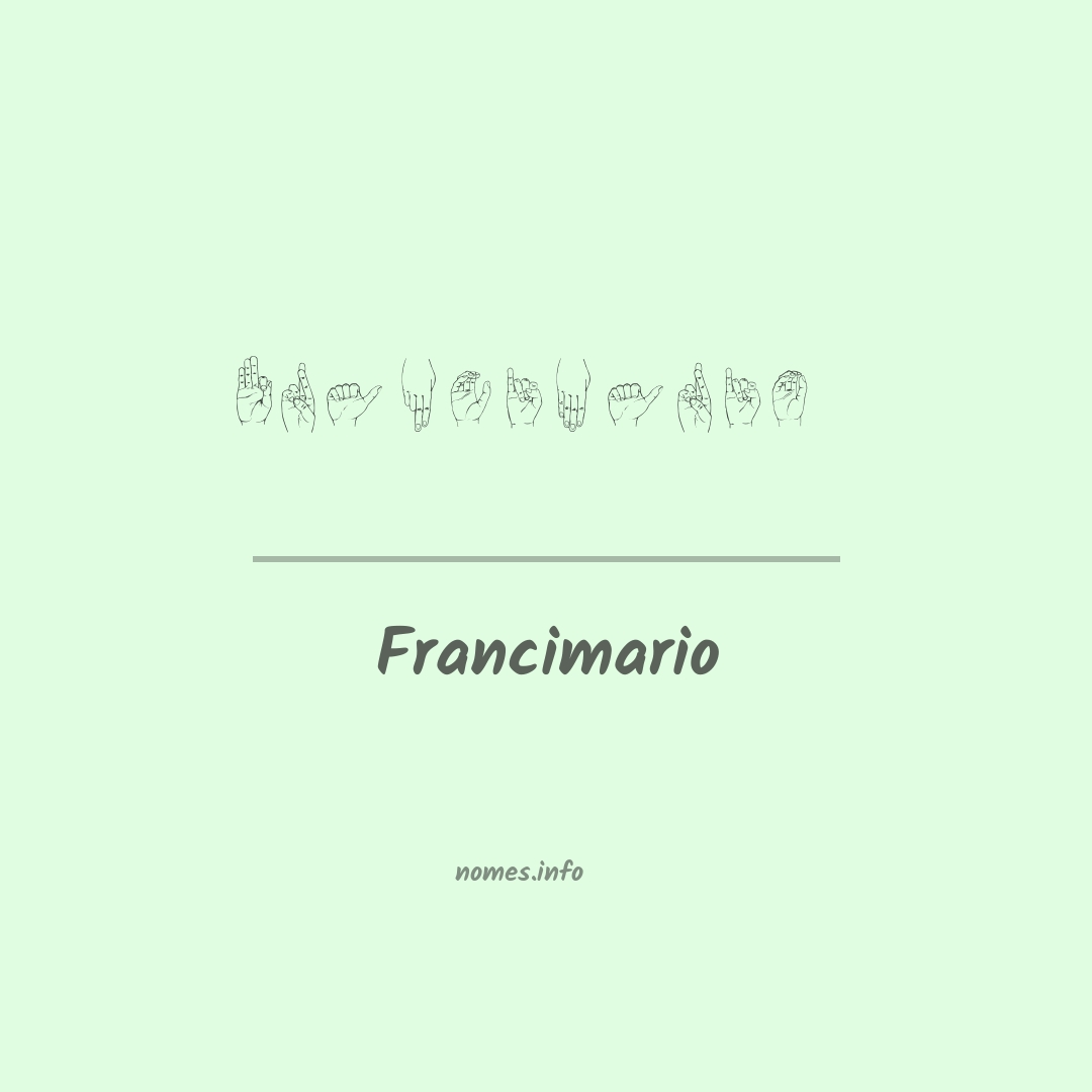 Francimario em Libras