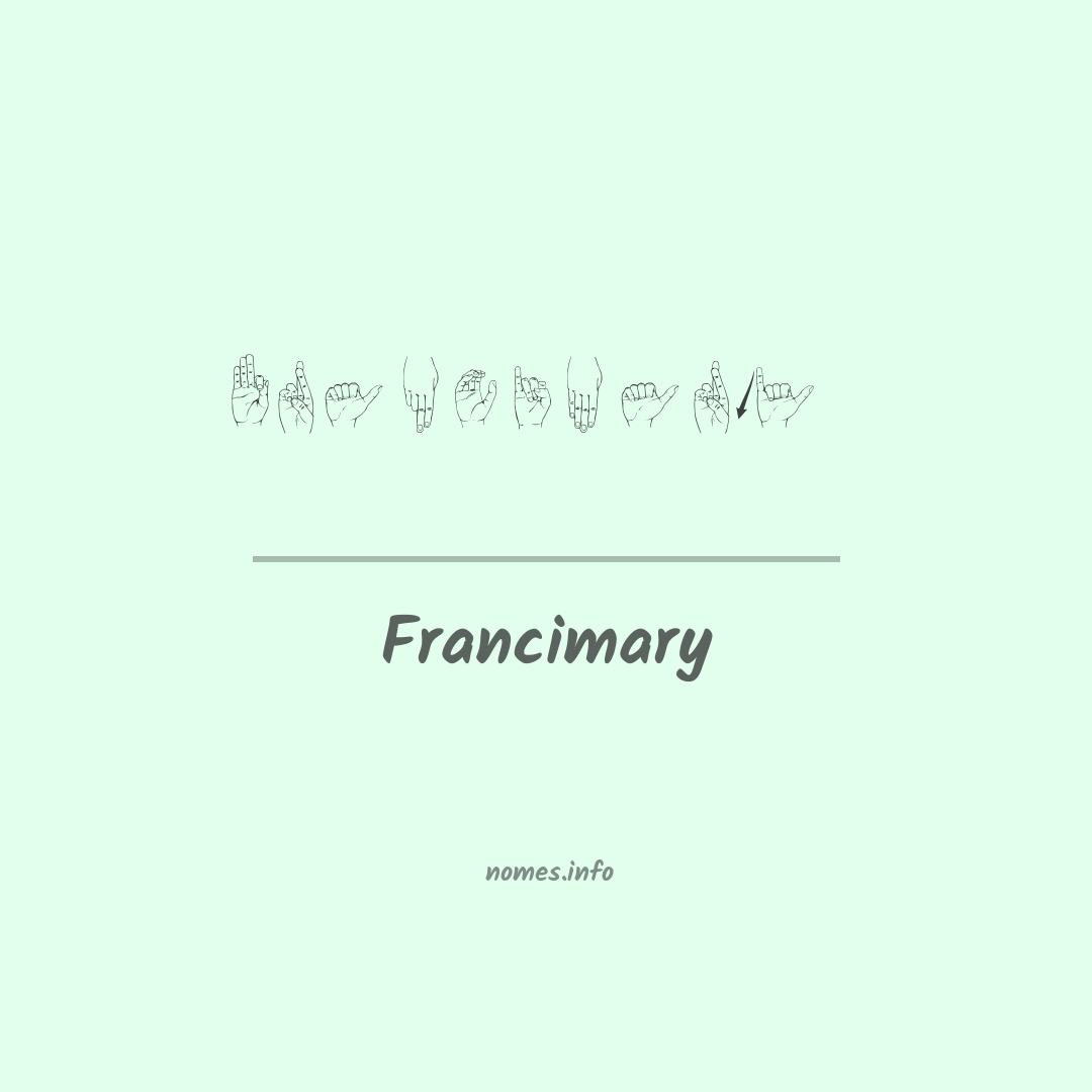 Francimary em Libras