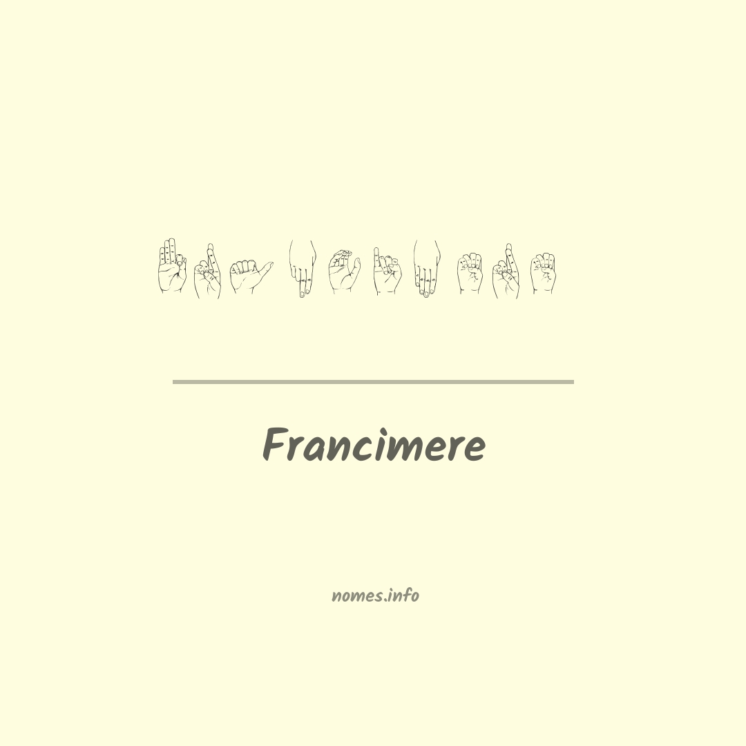 Francimere em Libras