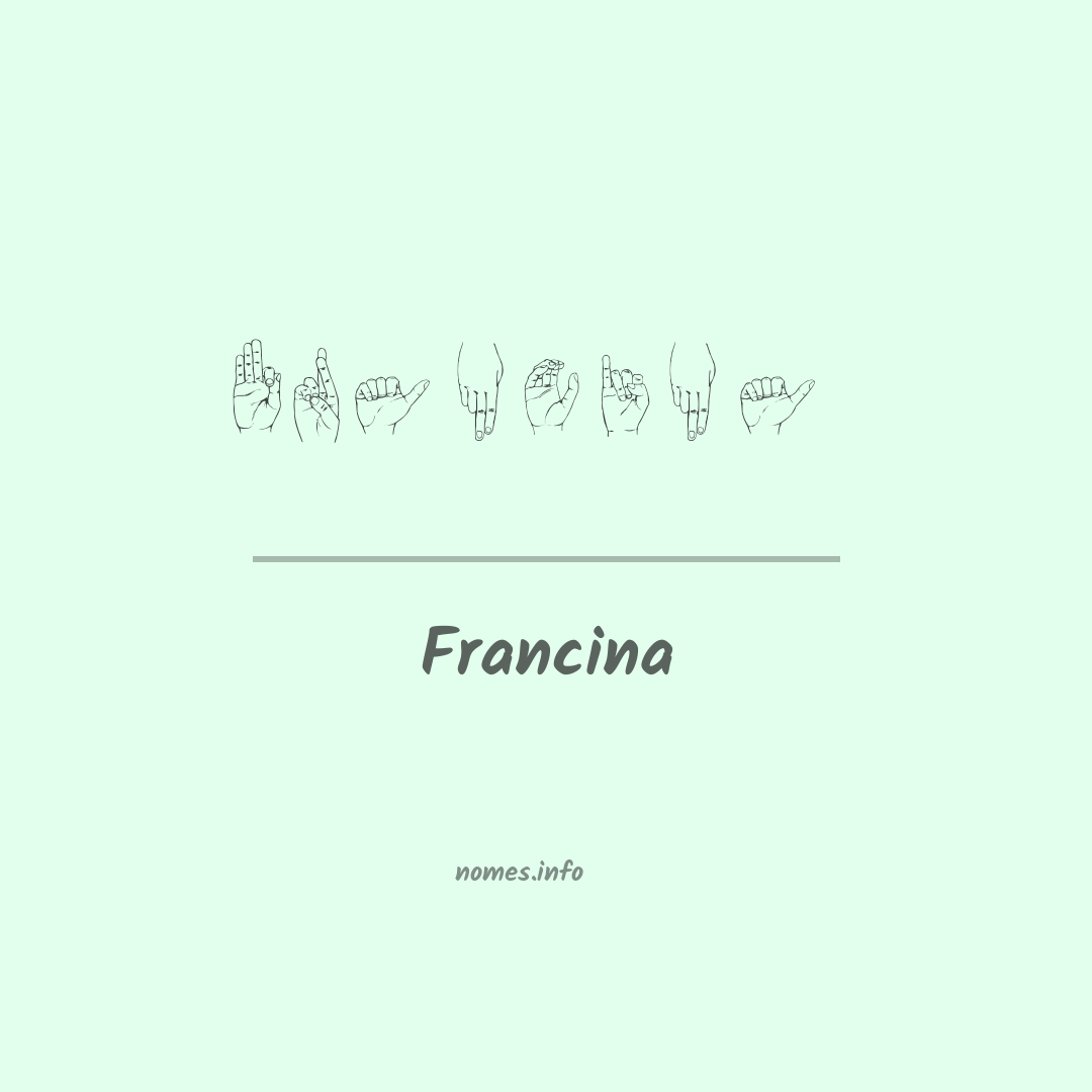 Francina em Libras