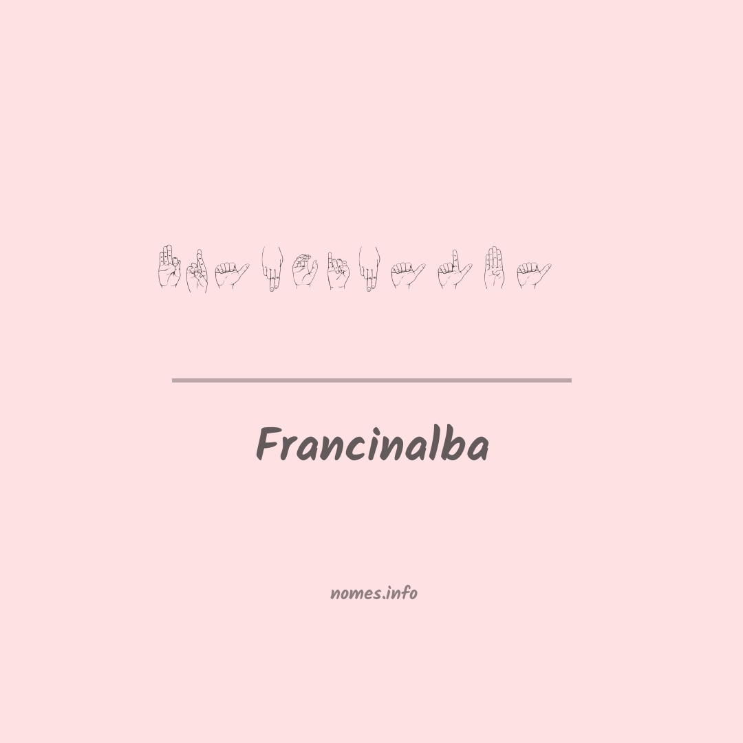 Francinalba em Libras