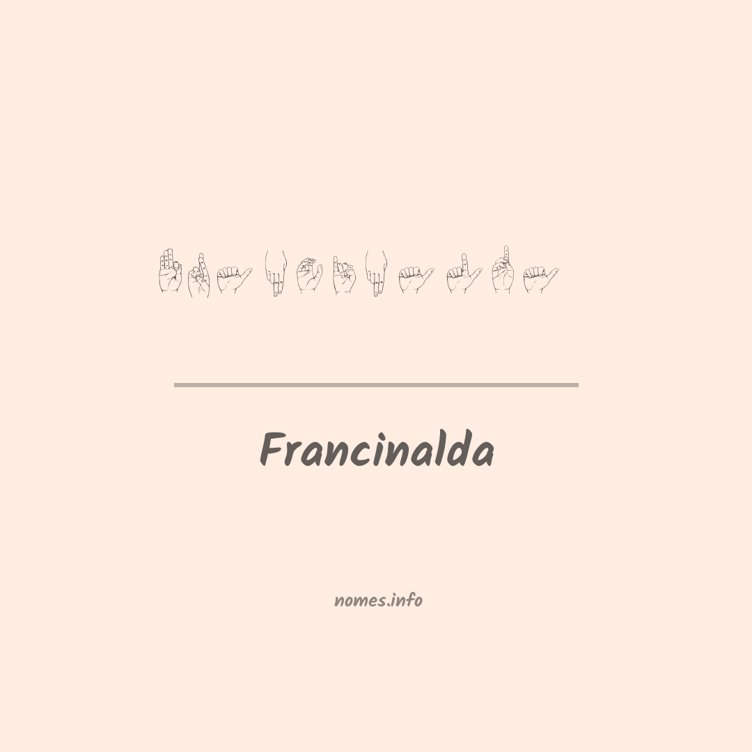 Francinalda em Libras