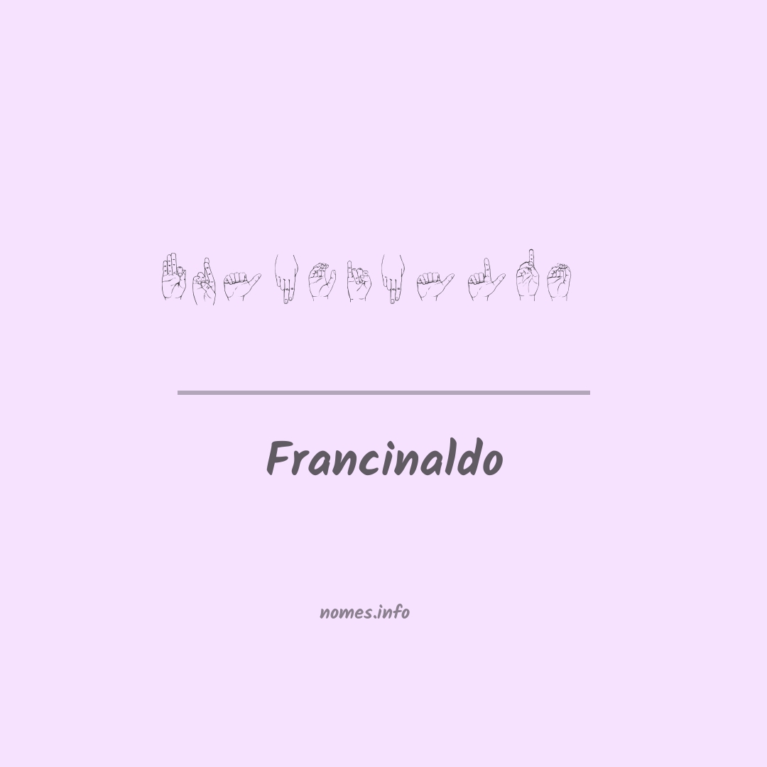 Francinaldo em Libras
