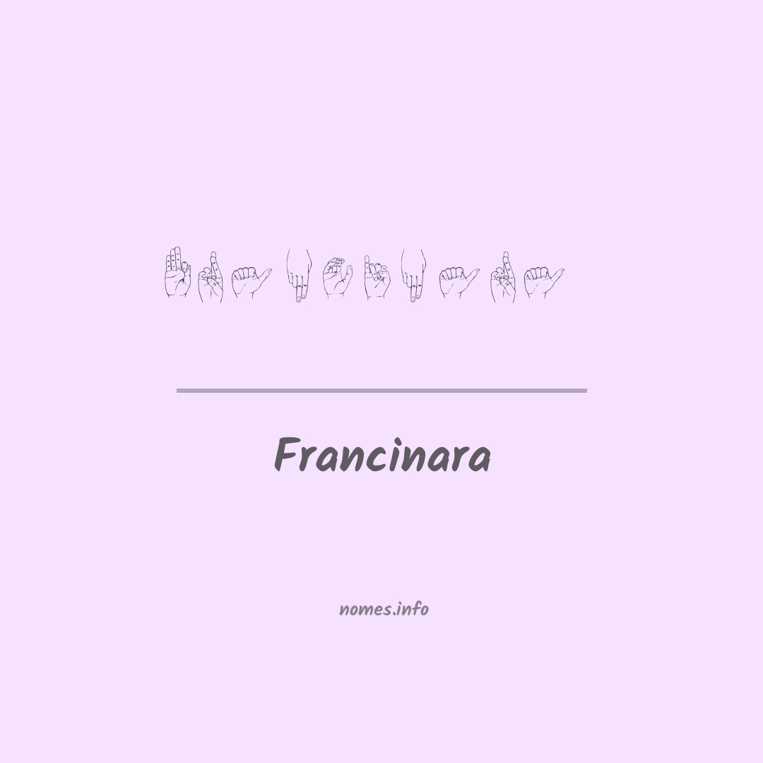Francinara em Libras