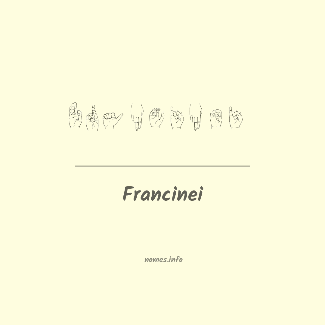 Francinei em Libras