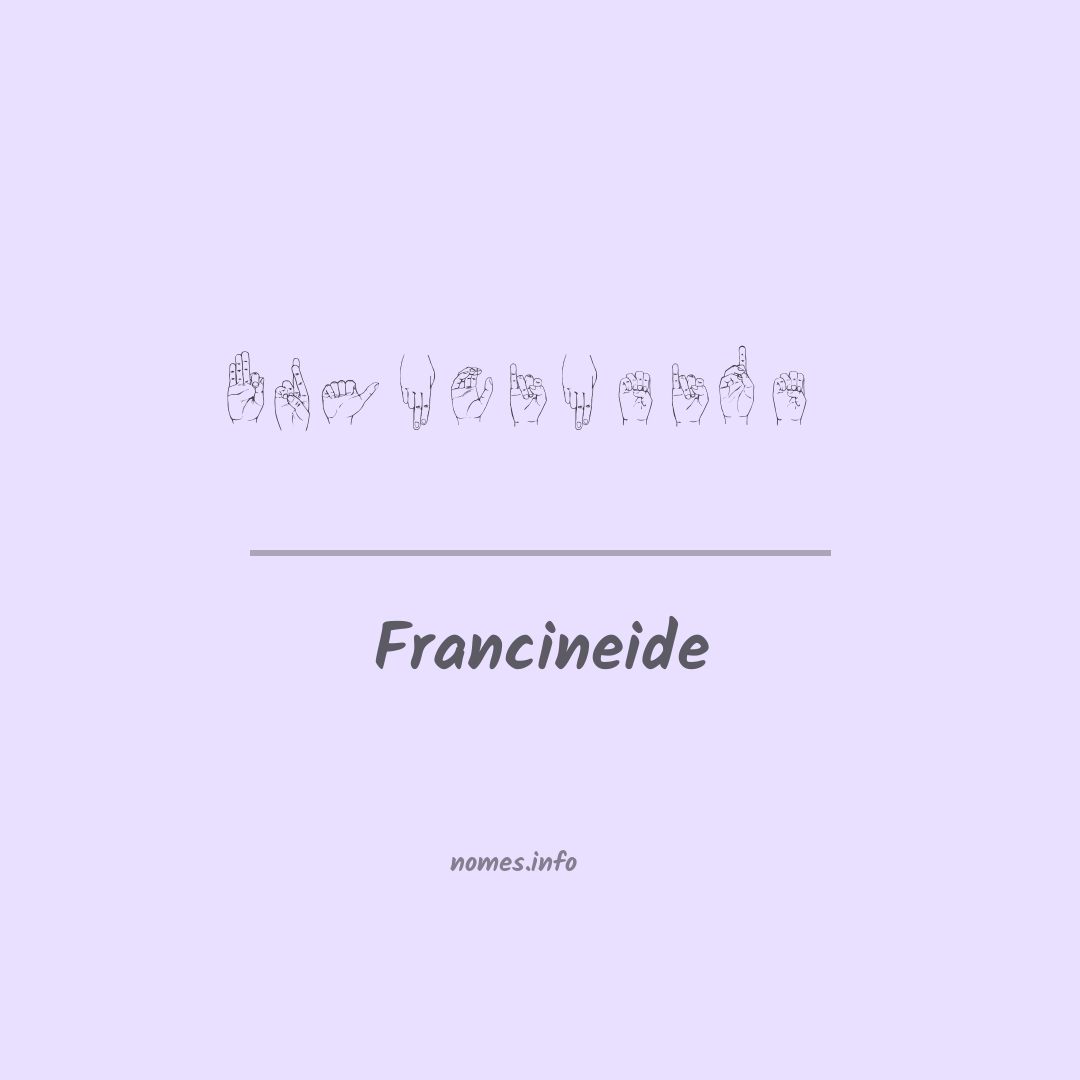 Francineide em Libras