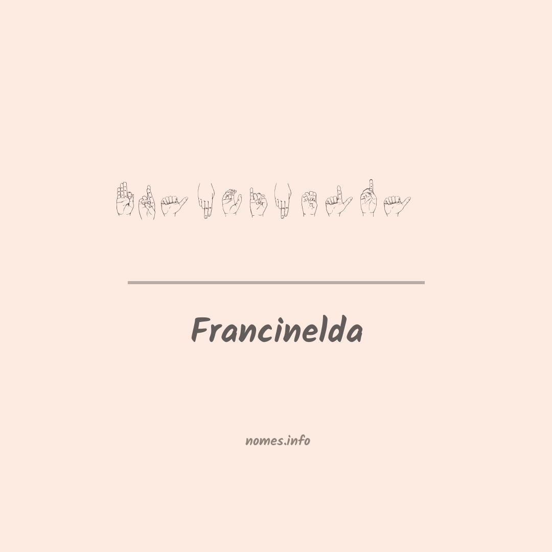 Francinelda em Libras