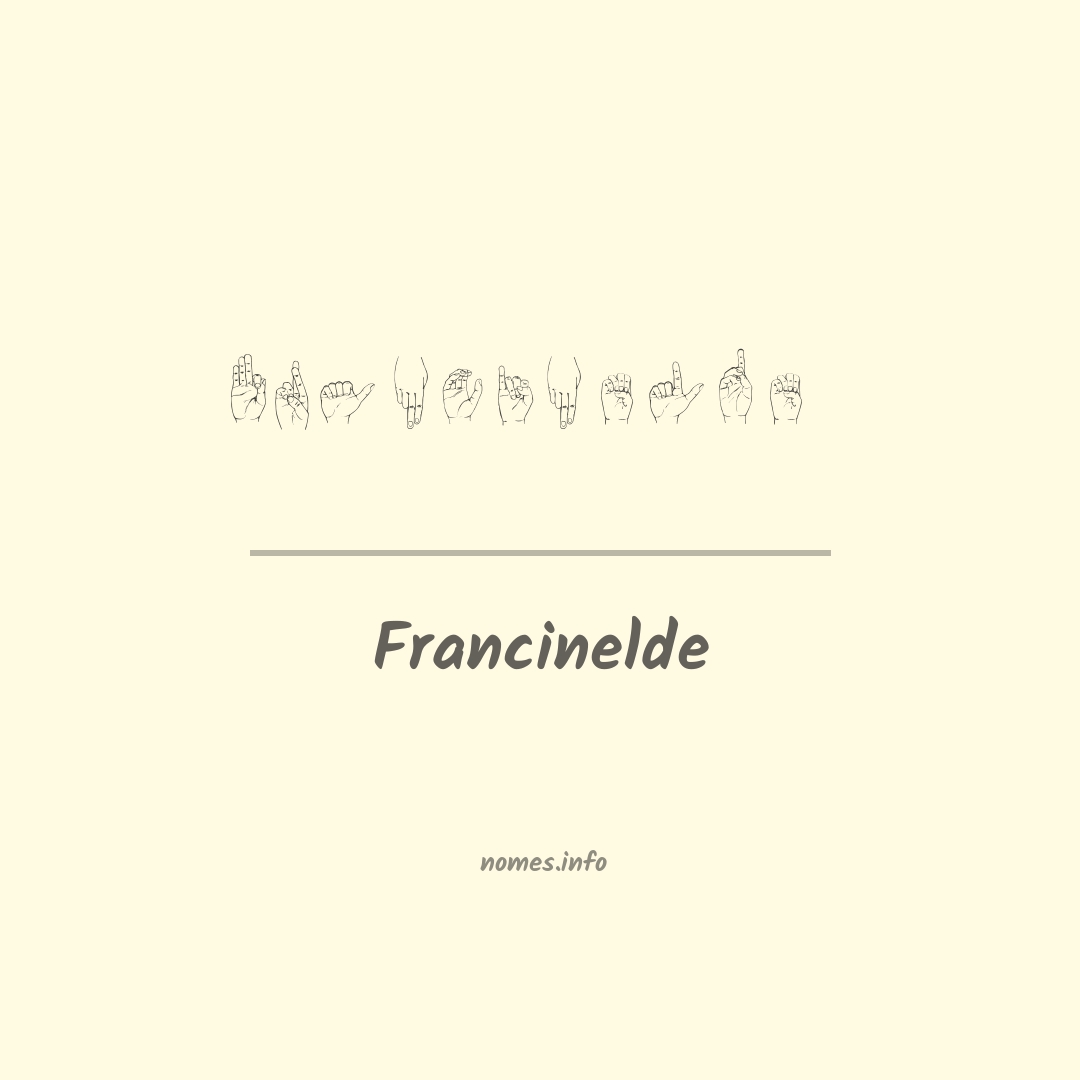 Francinelde em Libras