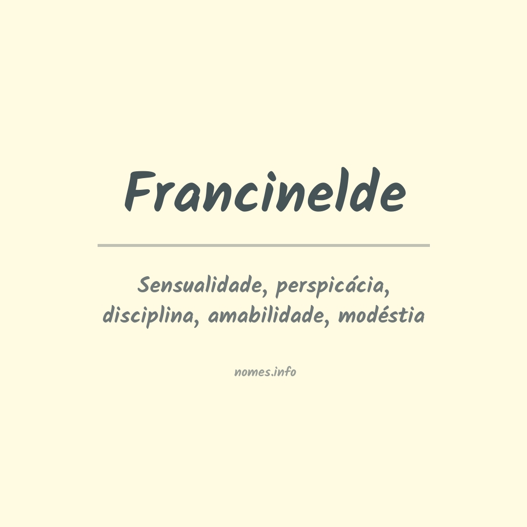 Significado do nome Francinelde