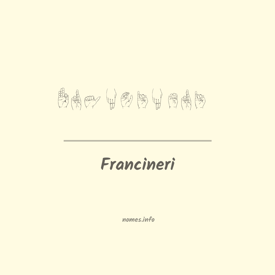 Francineri em Libras