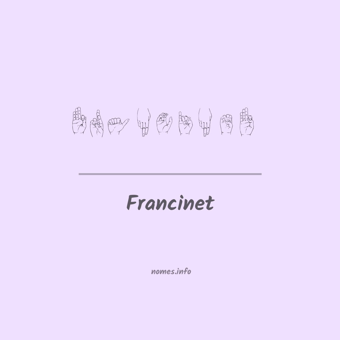 Francinet em Libras