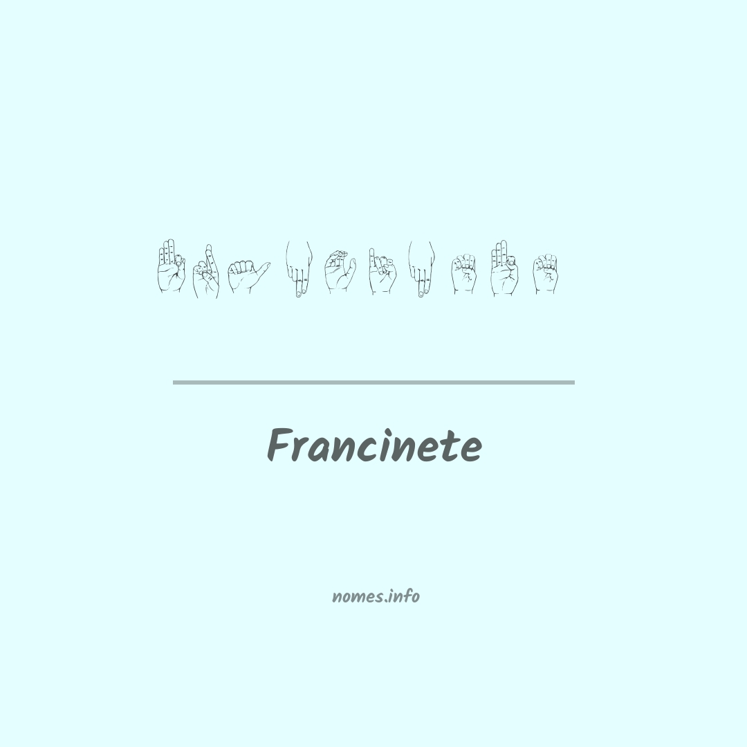 Francinete em Libras