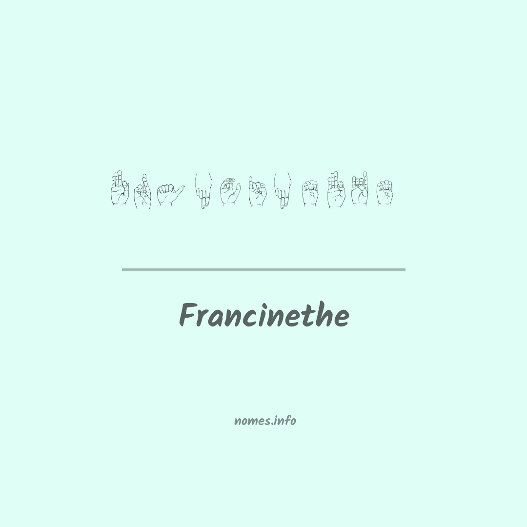 Francinethe em Libras