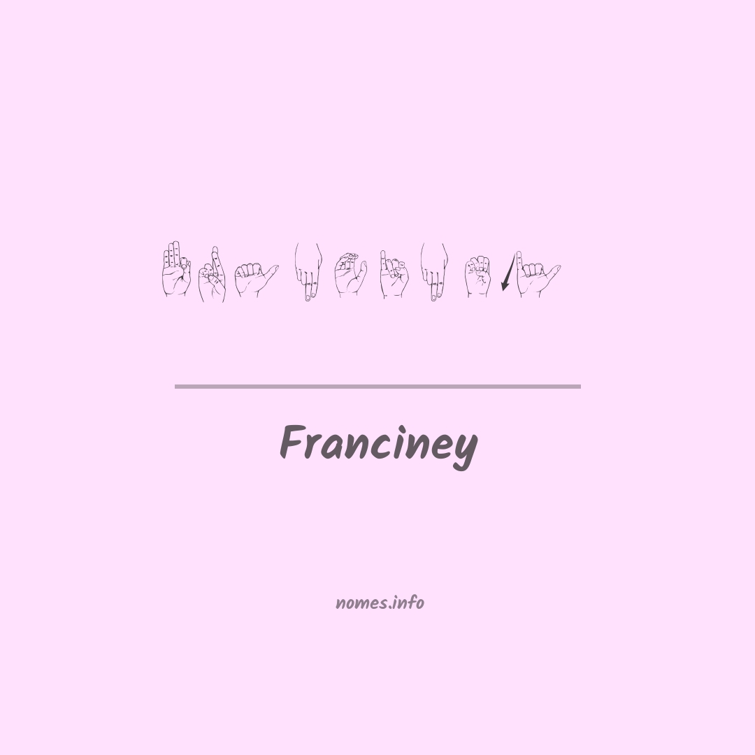 Franciney em Libras