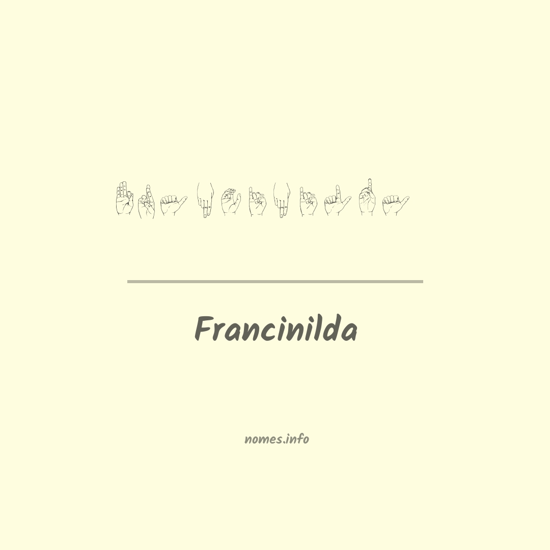 Francinilda em Libras