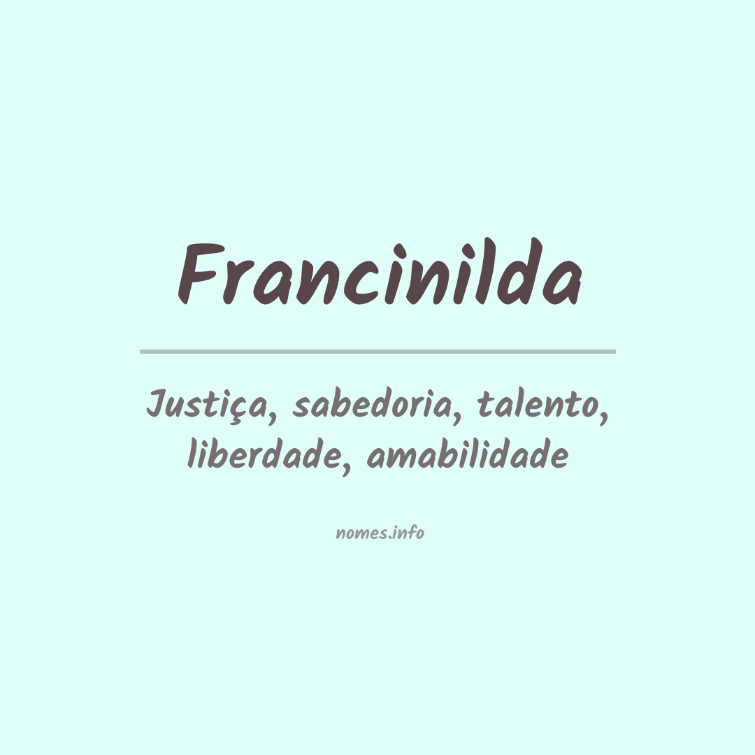 Significado do nome Francinilda