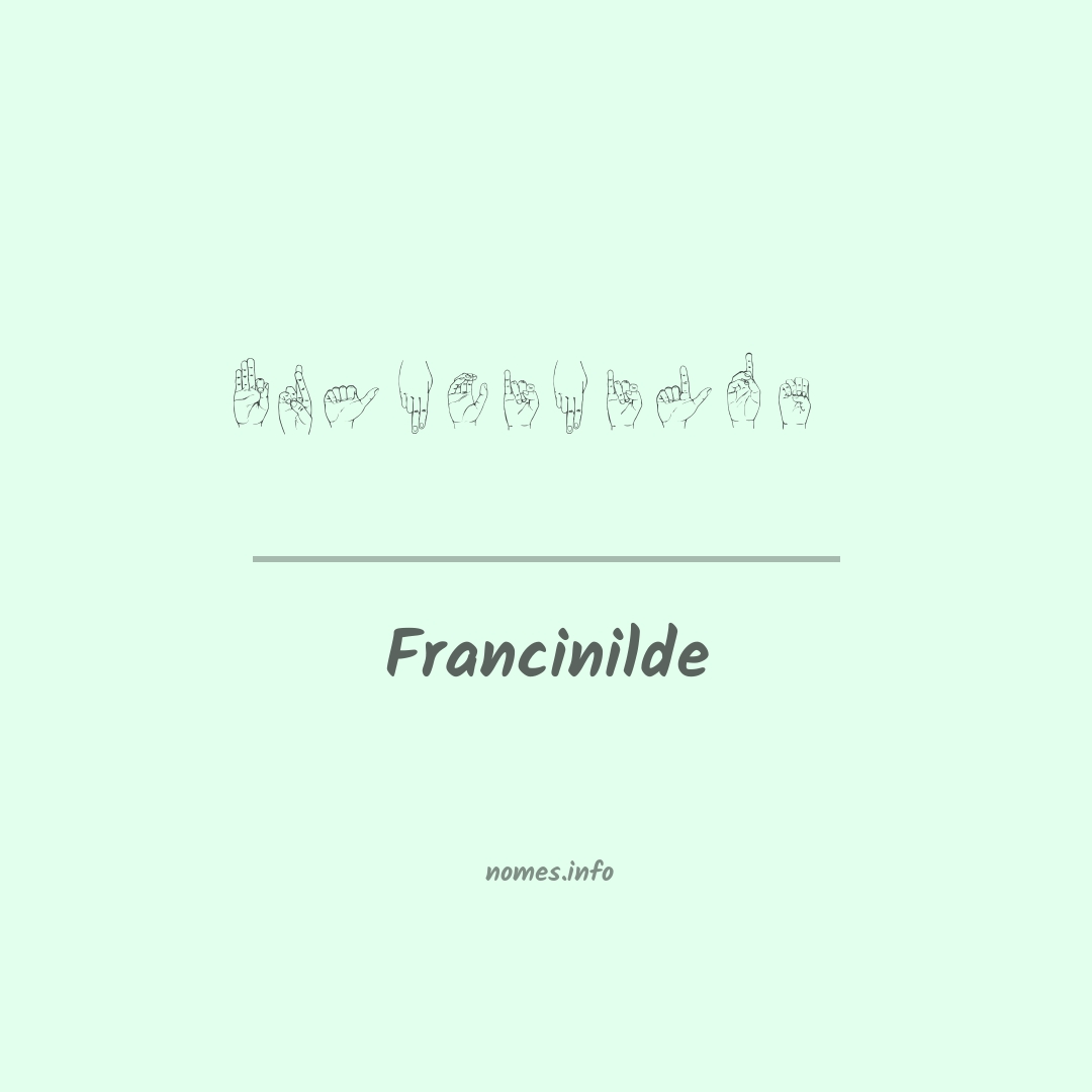Francinilde em Libras