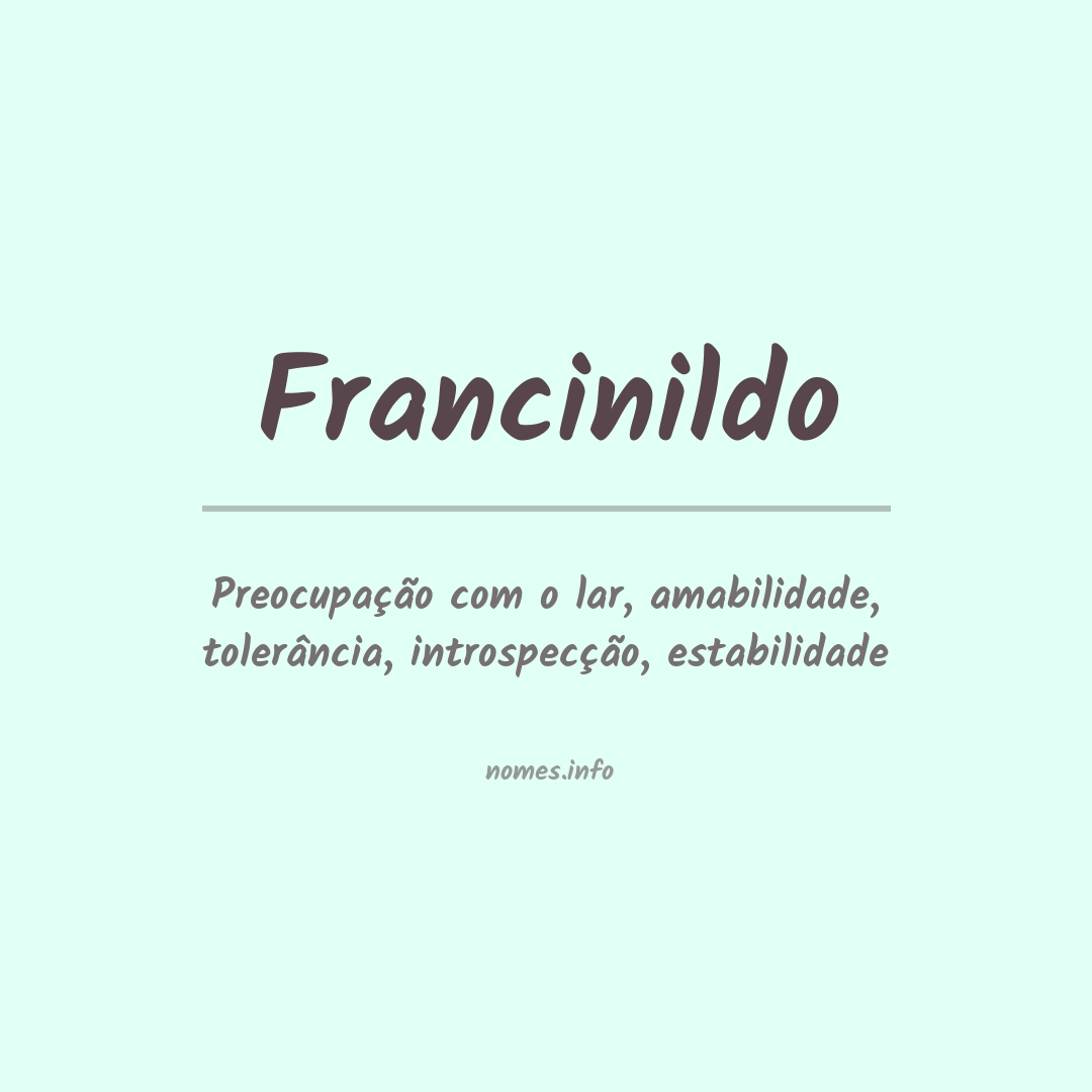 Significado do nome Francinildo