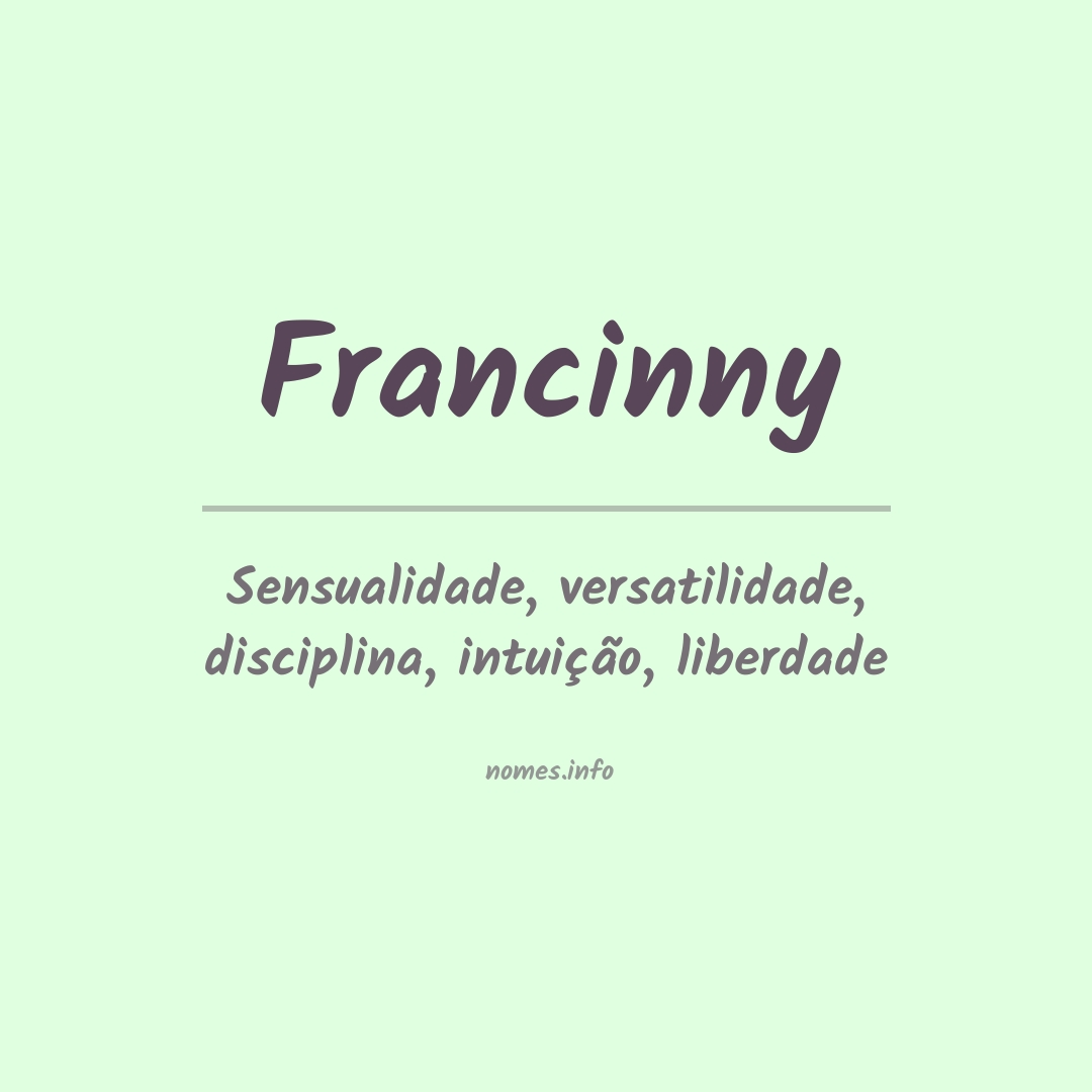 Significado do nome Francinny
