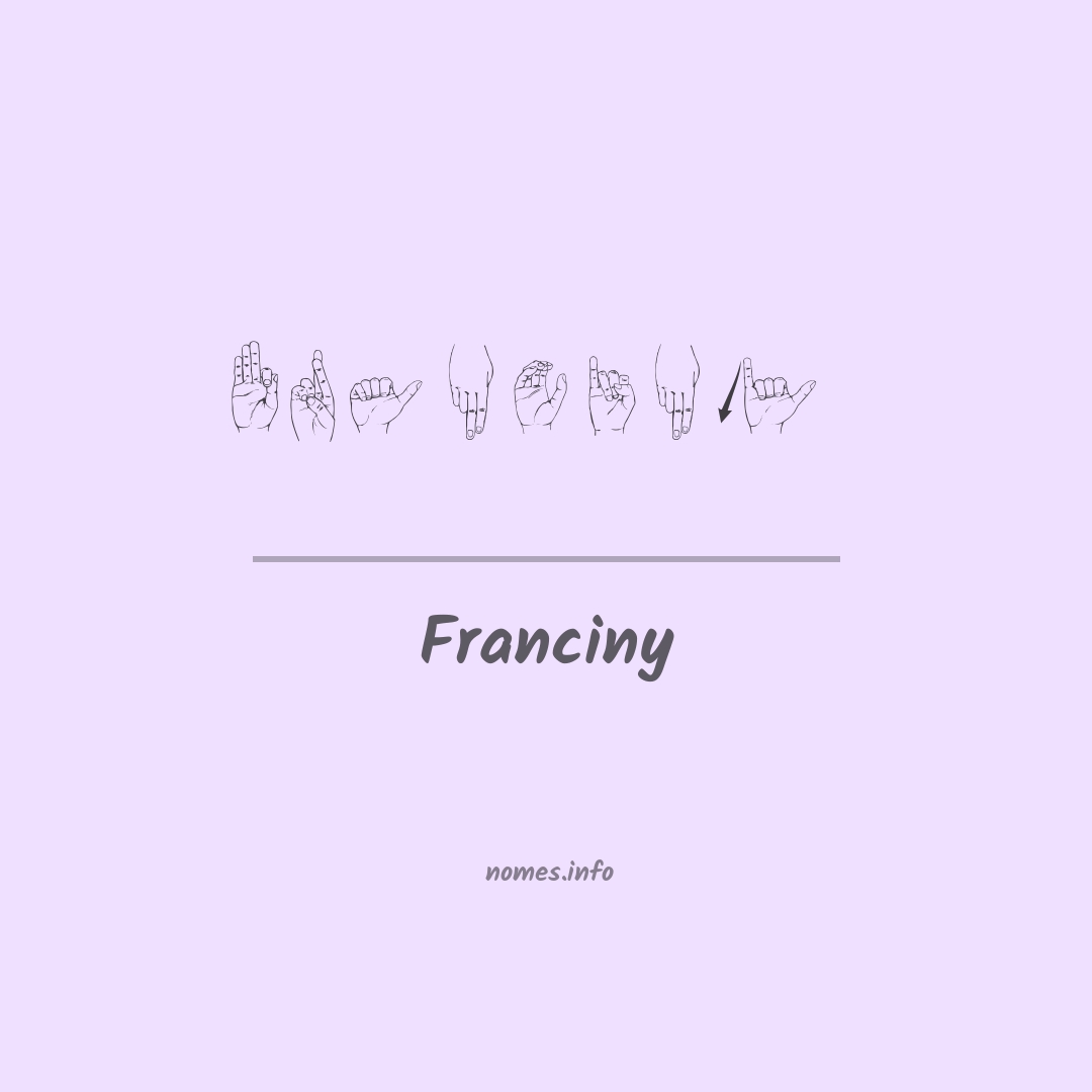 Franciny em Libras
