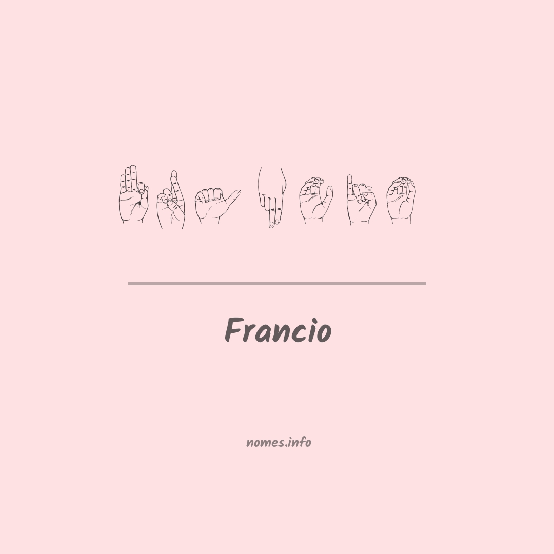 Francio em Libras