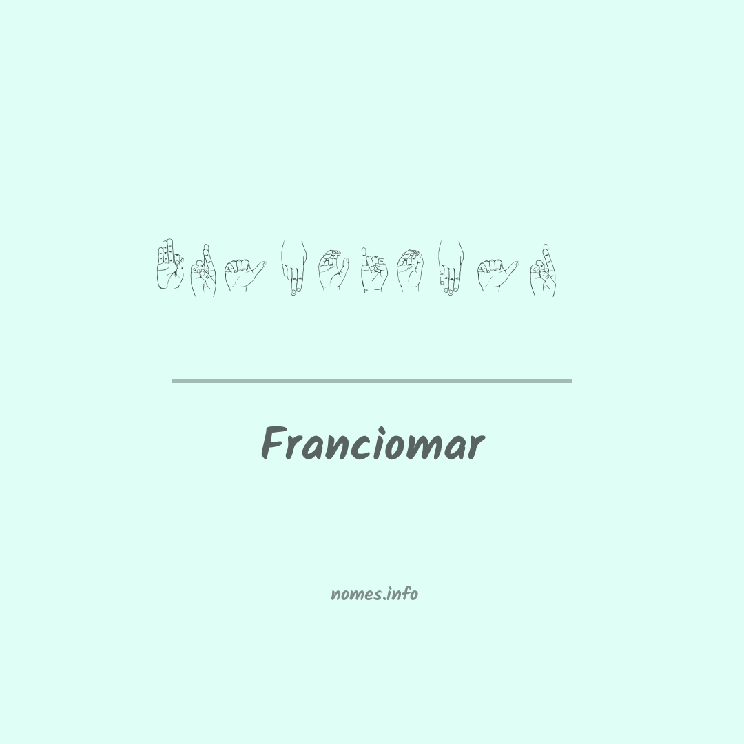 Franciomar em Libras