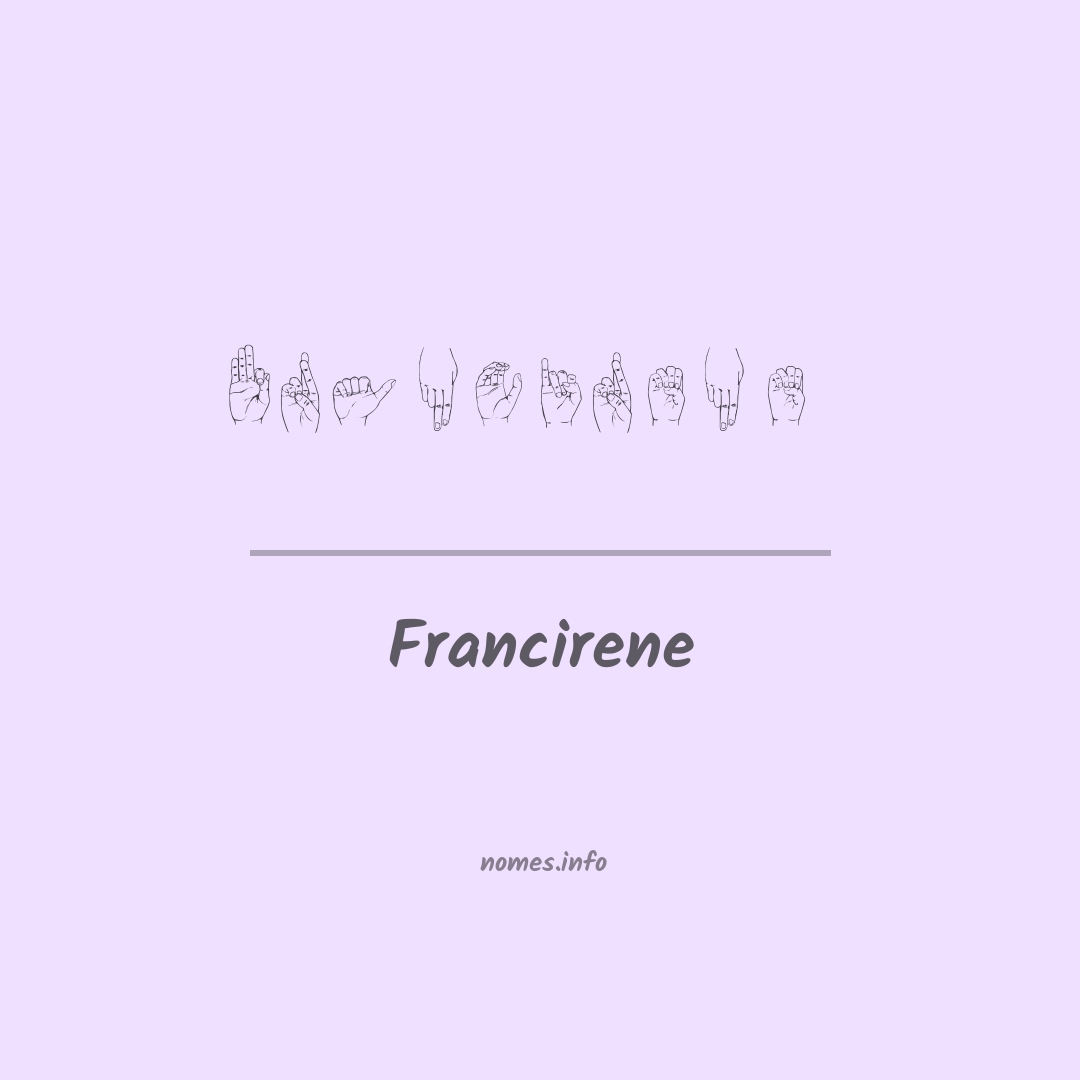 Francirene em Libras