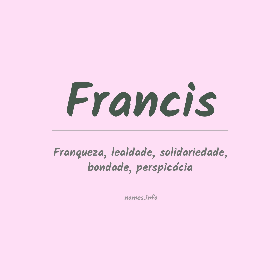 Significado do nome Francis