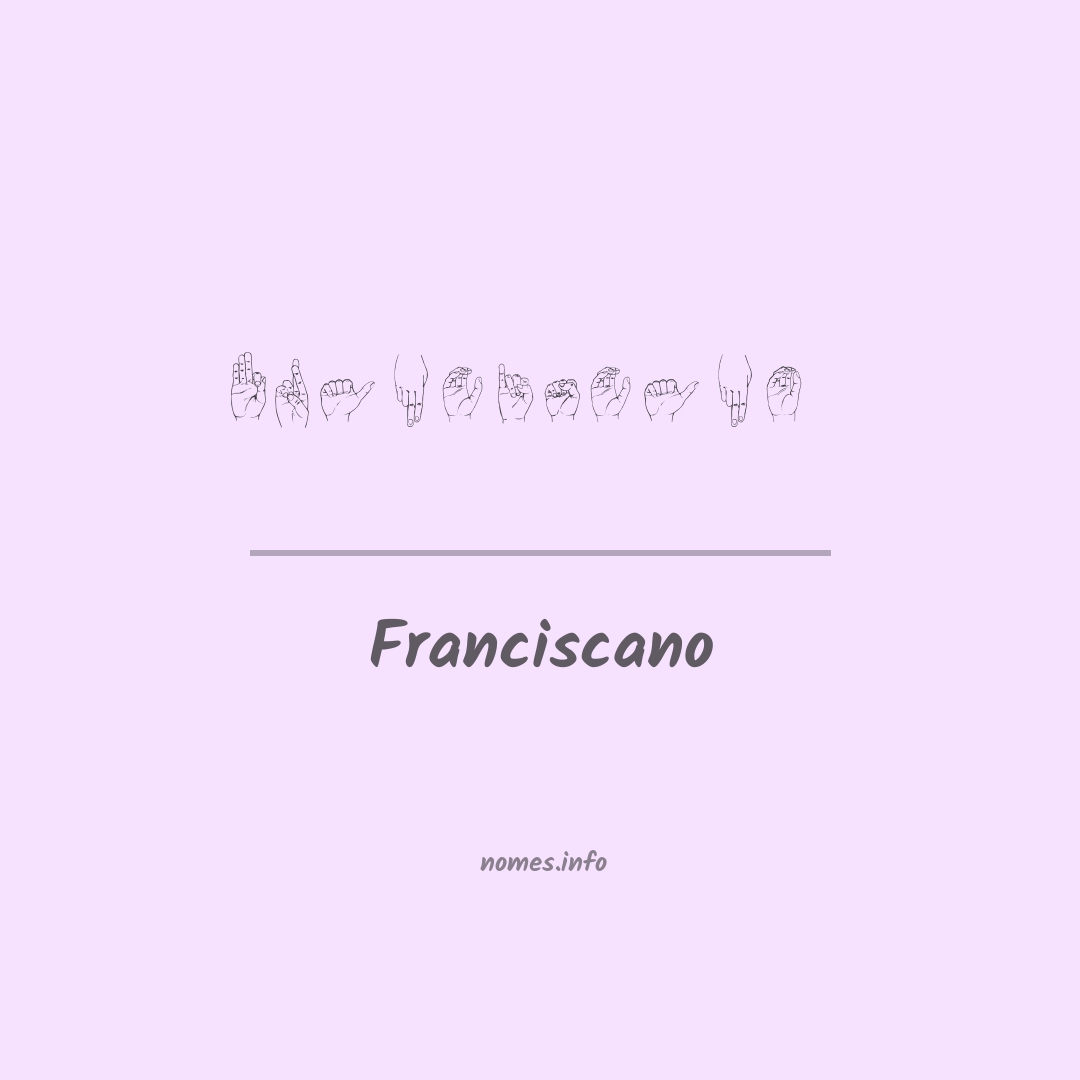 Franciscano em Libras