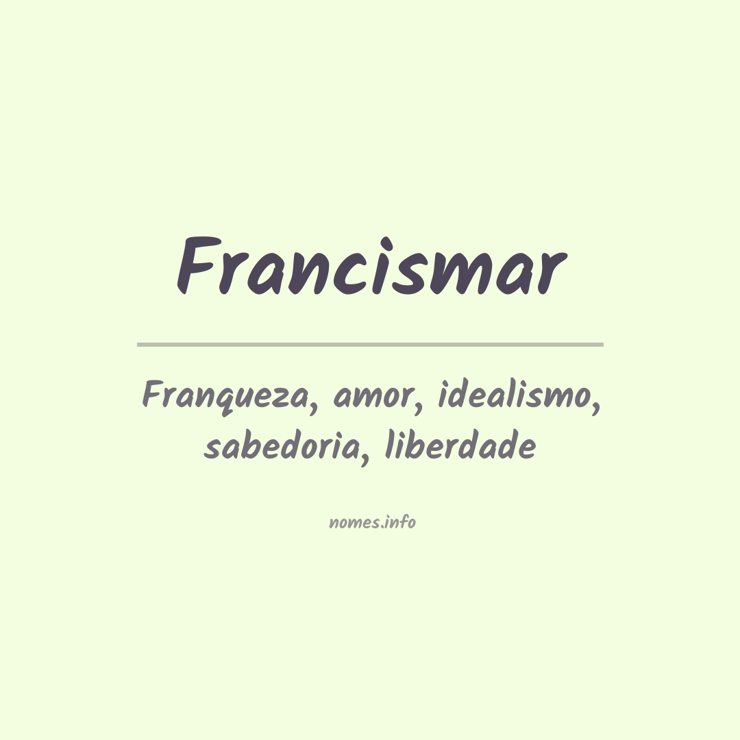 Significado do nome Francismar