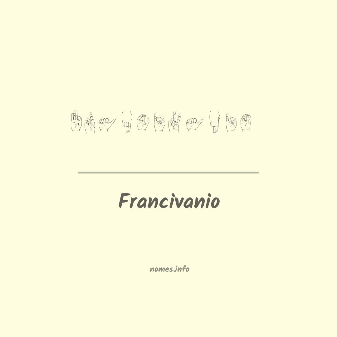 Francivanio em Libras
