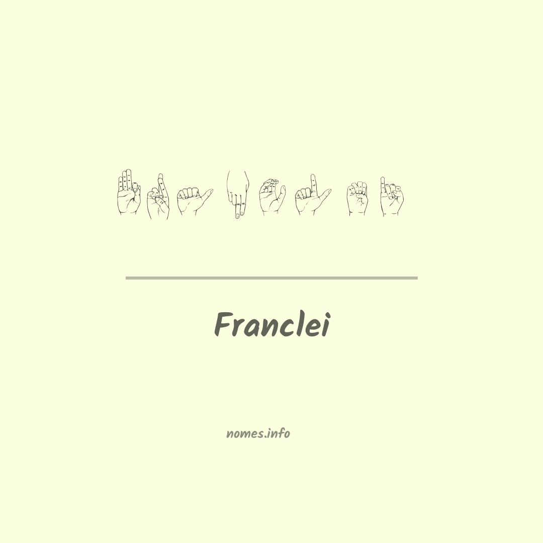 Franclei em Libras Franclei em Libras