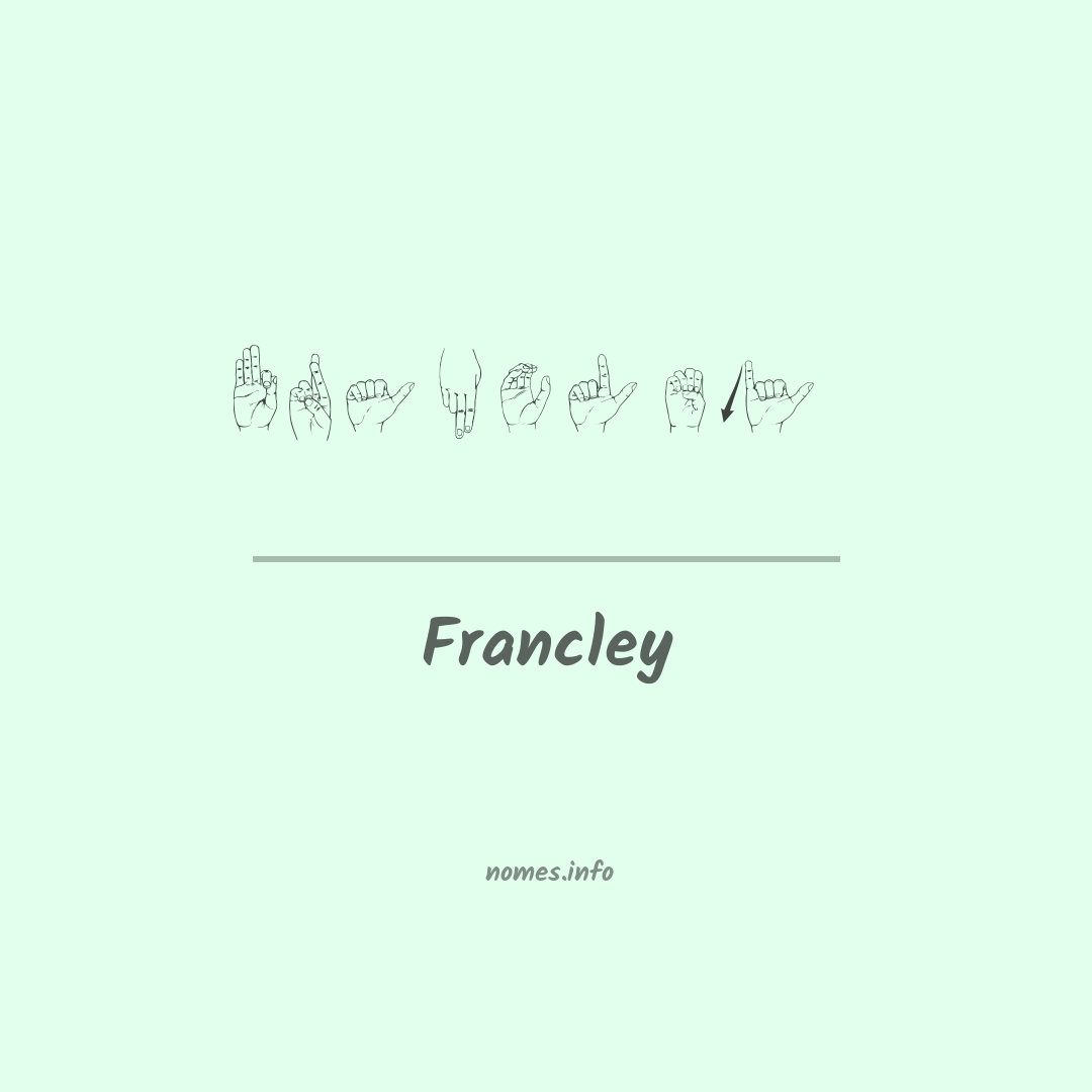 Francley em Libras Francley em Libras