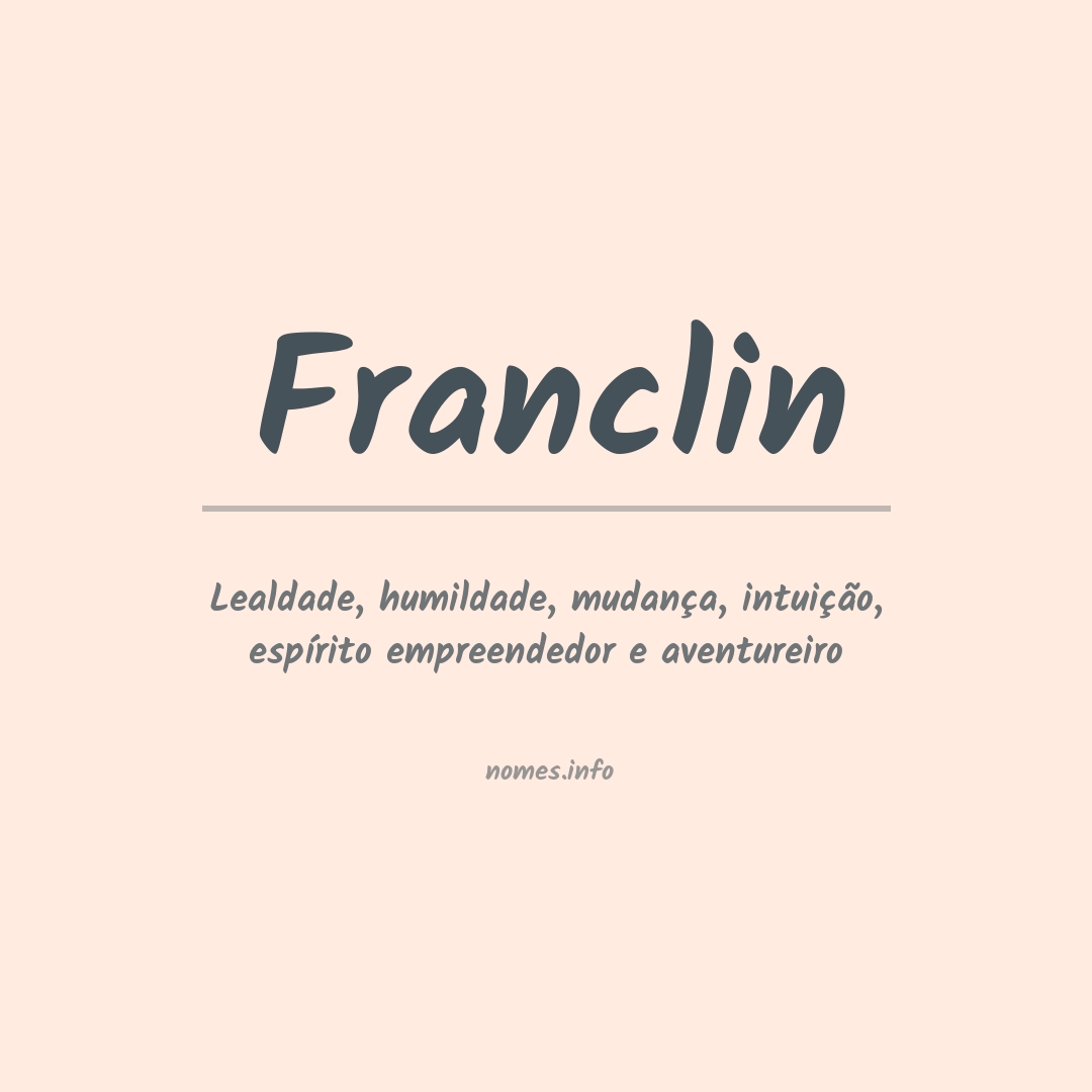 Significado do nome Franclin