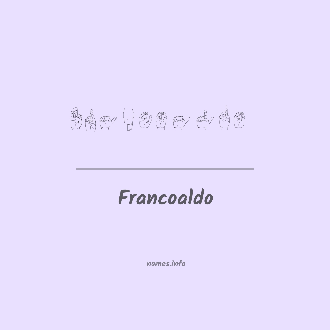 Francoaldo em Libras