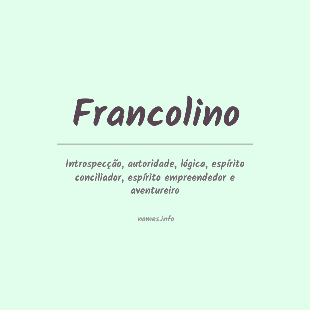 Significado do nome Francolino